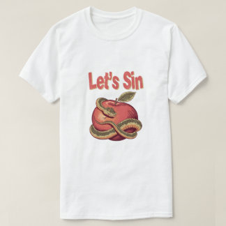 Låt oss Snin-orm och äpple T Shirt
