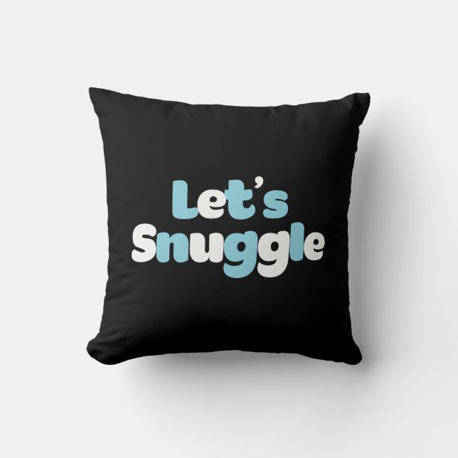 Låt oss Snuggle. Kudde (Framsida)