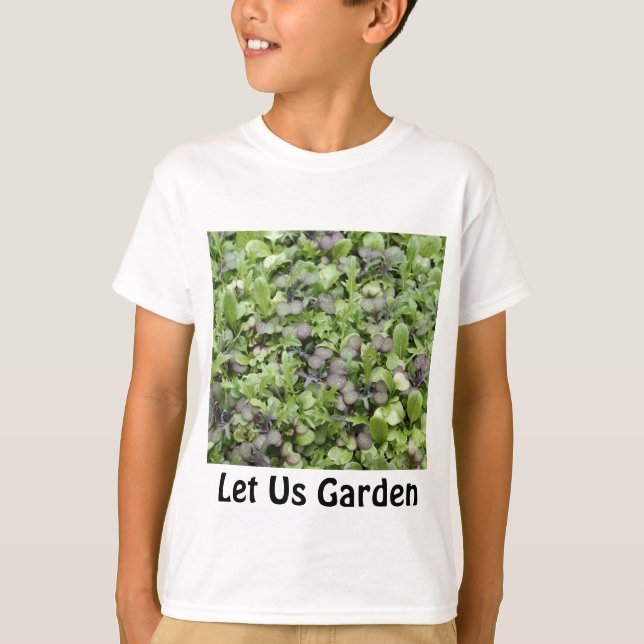 Låt oss som är trädgårds- tee shirt (Framsida)