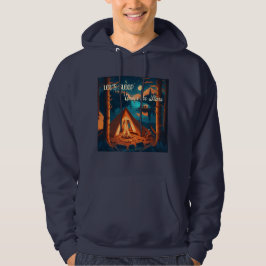 Låt oss sova under stjärnorna | Campingkonst Hoodie