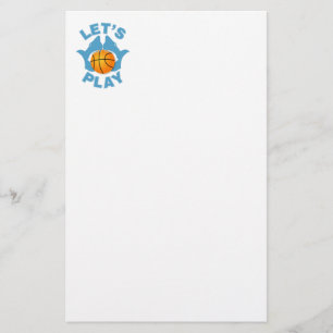 Låt oss spela basket brevpapper
