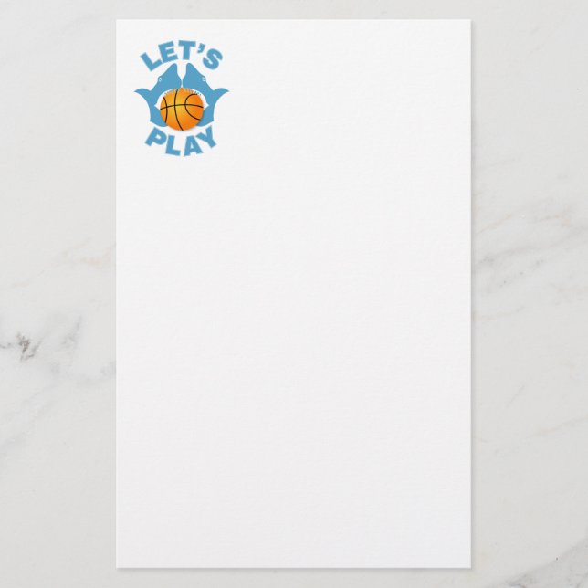 Låt oss spela basket brevpapper (Framsida)
