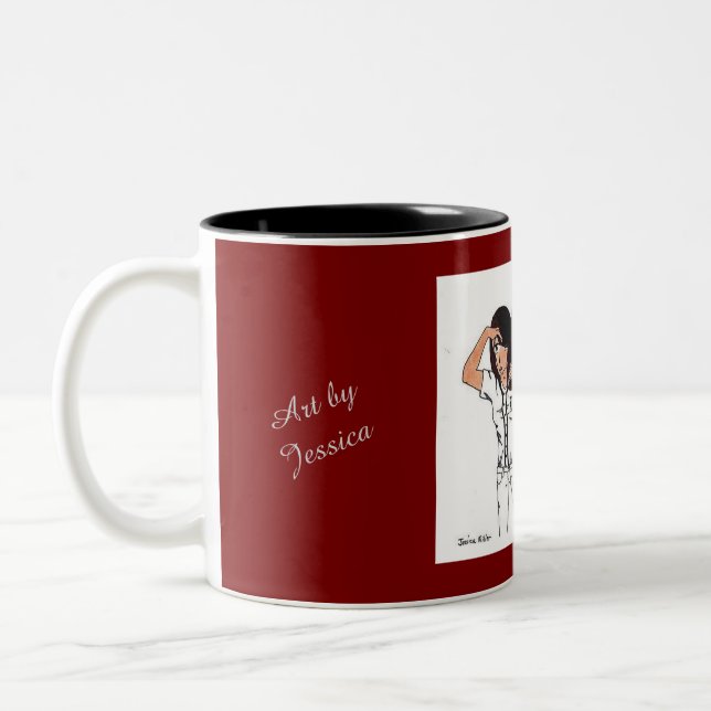Låt oss spela boll-mugg Två-Tonad mugg (Vänster)