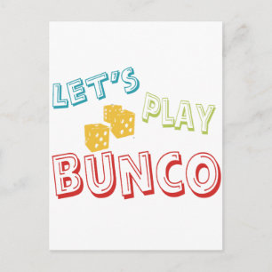 låt oss spela bunco vykort
