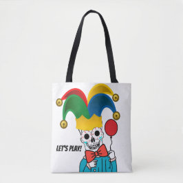 Låt oss spela, clown meme tygkasse