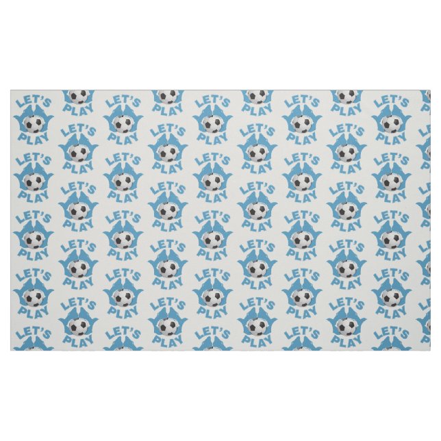 Låt oss spela fotboll tyg (Fat Quarter)