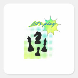 Låt oss spela fyrkantigt klistermärke