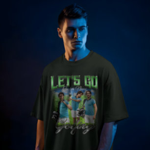 Låt oss spela golf - anpassad personlig foto t shirt