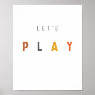 låt oss spela. Poster och skriva ut