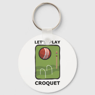 Låt oss Spela upp Croquet Nyckelring