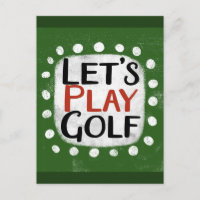 Låt oss Spela upp Golf-vykort
