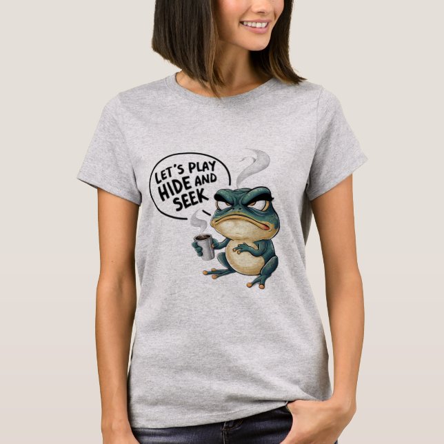 Låt oss spela upp göm och söka t shirt (Framsida)