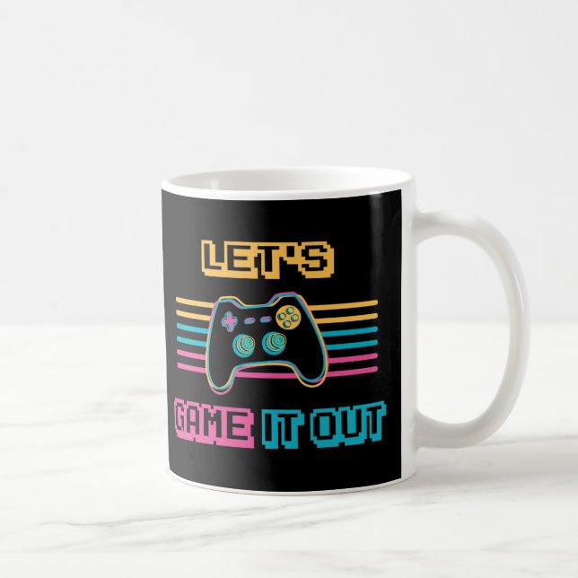 Låt oss spela ut det - Retro stil Kaffemugg (Höger)