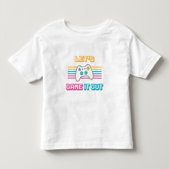 Låt oss spela ut det - Retro stil T Shirt (Framsida)