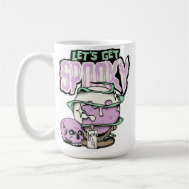 Låt oss Spooky Halloween fest Kaffemugg