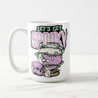 Låt oss Spooky Halloween fest Kaffemugg