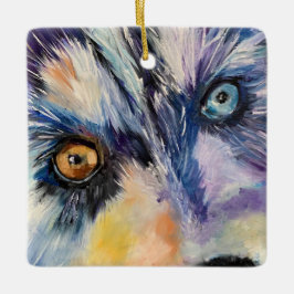 Låt oss Springa färg_Alaska keramisk prydnadsförem Julgransprydnad Keramik