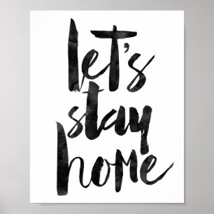 Låt oss staghemmet poster