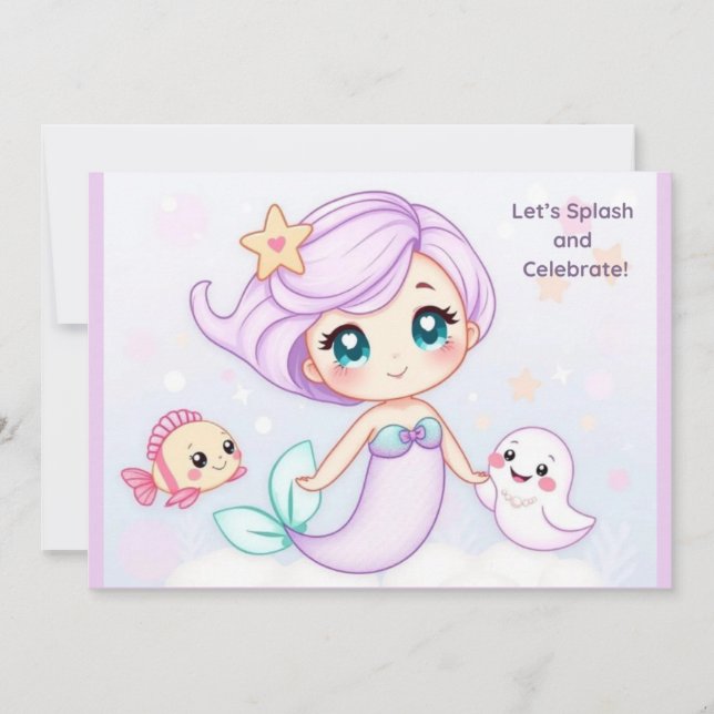 Låt oss Stänk Inbjudningar (Framsida)