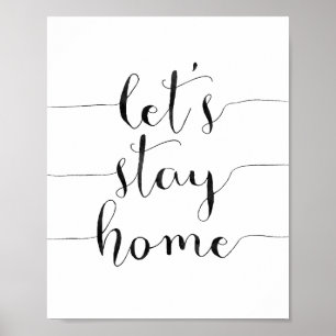 Låt oss stanna hemma poster