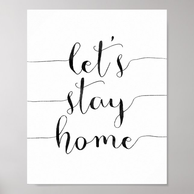 Låt oss stanna hemma poster (Framsidan)