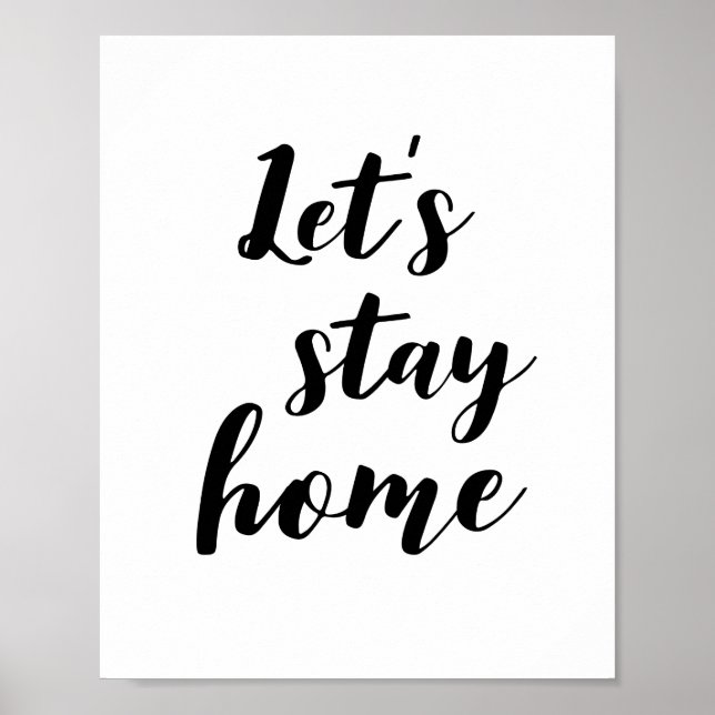 Låt oss stanna hemma Poster (Framsidan)