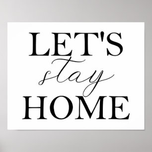 Låt oss stanna hemma Poster