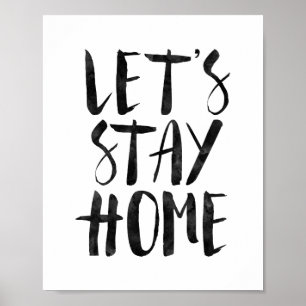 Låt oss stanna hemma poster