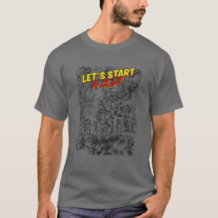 Låt oss Start A Cult - Demonic Witchcraft Art Funn T Shirt