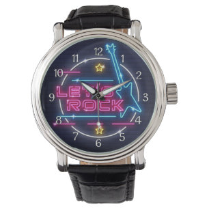 Låt oss Sten Retro Neon Armbandsur