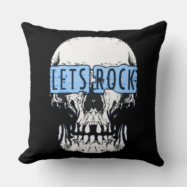 Låt oss Sten Skull Kudde (Framsida)