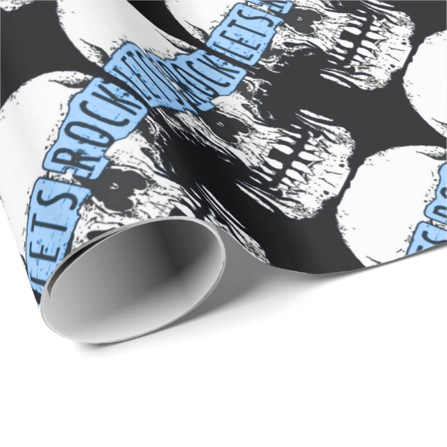 Låt oss Sten Skull Presentpapper (Rullad Hörn)
