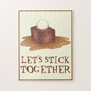 Låt oss Stick ihop British Toffee Pudding Pussel