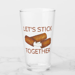 Låt oss Stick tillsammans Mozzarella Cheese Sticks Glaskopp