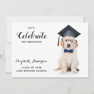 Låt oss Studentfesten Celebro Puppy Student Inbjudningar