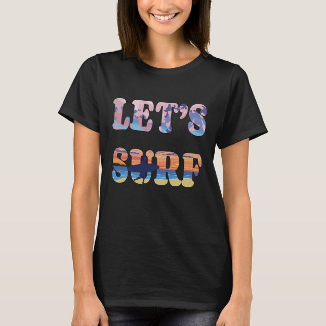 Låt oss Surfa T-Shirt (Framsida)