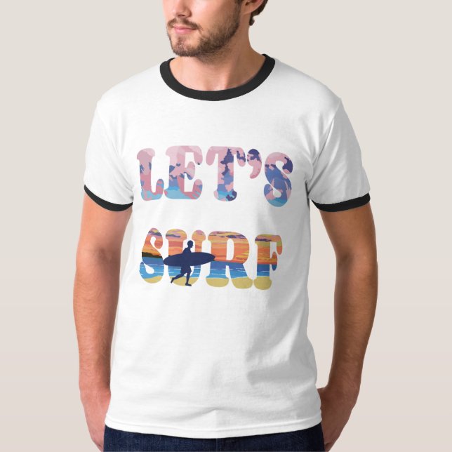 Låt oss Surfa T-Shirt (Framsida)