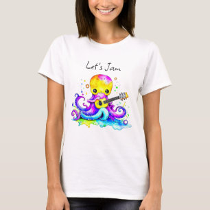 Låt oss Sylt   Akustiskt gitarr för bläckfisk T Shirt