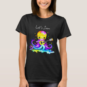 Låt oss Sylt Akustiskt gitarr för bläckfisk T Shirt
