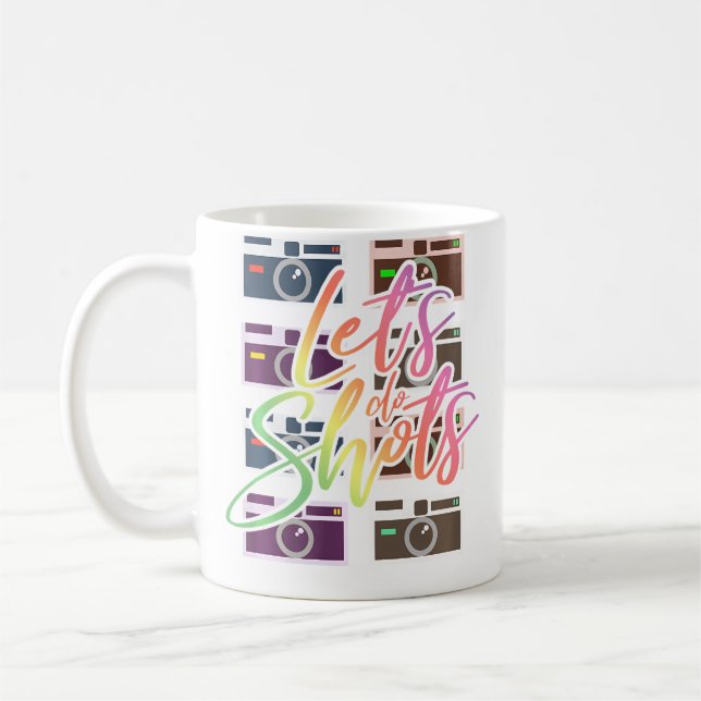 Låt Oss Ta Bilder - Fotokamera Kaffemugg (Vänster)