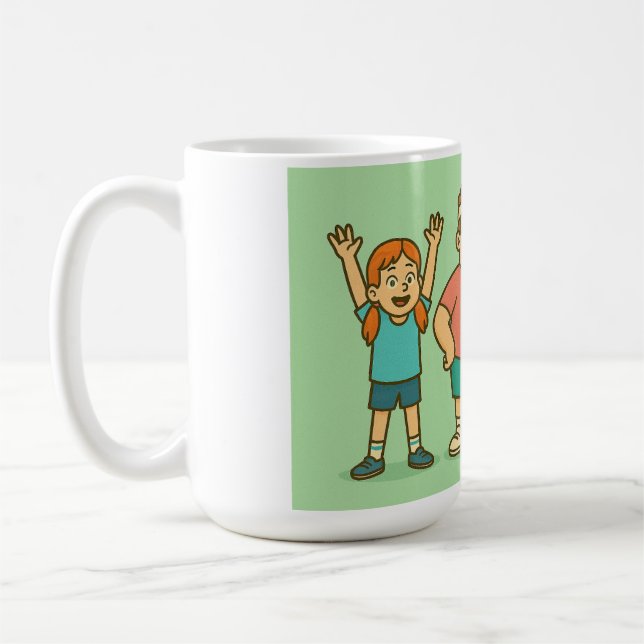 Låt oss ta det fysiska! kaffemugg (Vänster)