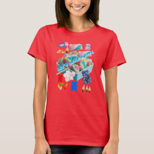 Låt oss ta en bit – Pastell Färgad Marshmallow & G T Shirt