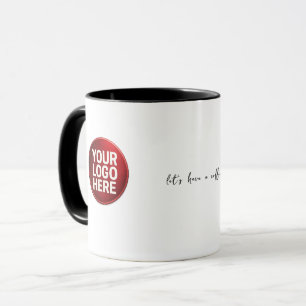 "låt oss ta en kaffe" LOGO Mugg