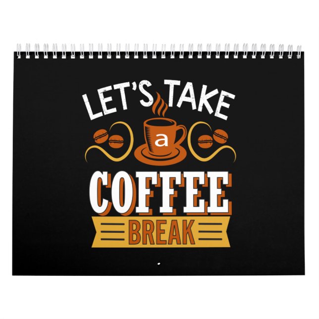 låt oss ta en kaffebrytning kalender (Omslag)