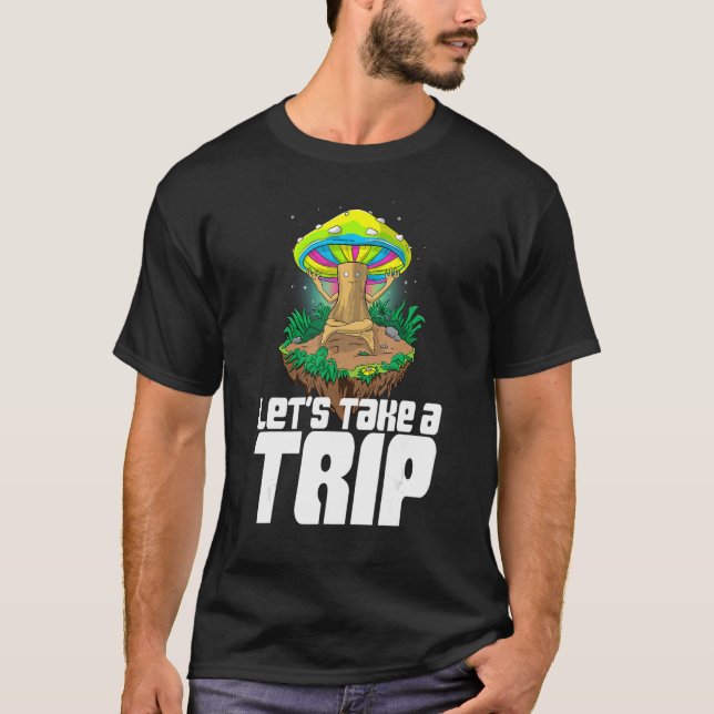 Låt oss Ta en Resa Women Magic Psilocybin Mushroom T Shirt (Framsida)