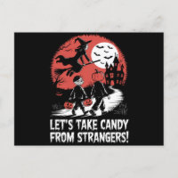 Låt oss ta godis från främlingar Rolig Halloween