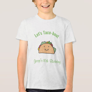 Låt oss Taco-beakta Anpassat Namn Ålder Födelsedag T Shirt