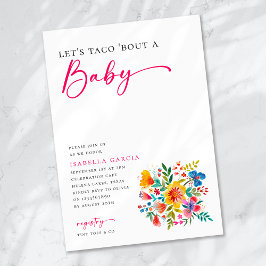 Låt oss Taco 'Bout a Baby Blommigt Fiesta Baby Sho Inbjudningar