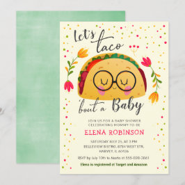 Låt oss Taco Bout a Baby Fiesta Baby Shower Sprink Inbjudningar