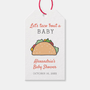Låt oss Taco Bout A Baby Shower Mexican Fiesta Presentetikett
